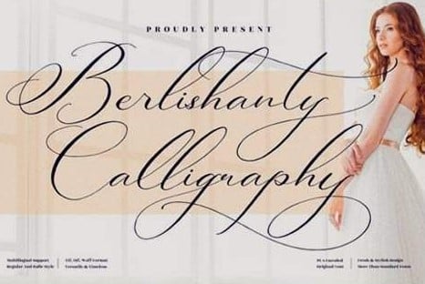 Berlishanty Calligraphy FontBerlishanty Calligraphy Font
