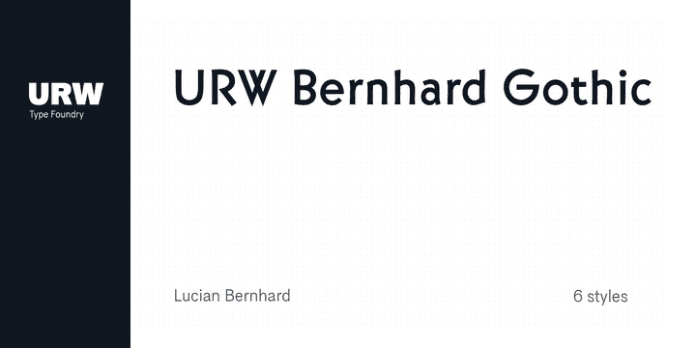 Bernhard Gothic Font Family