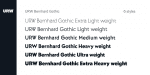 Bernhard Gothic Font Family