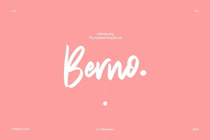 Berno - The Handwritten Brush Font