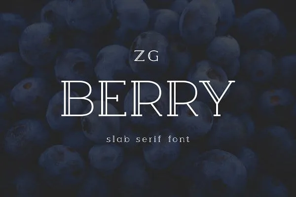 Berry Slab Serif Font