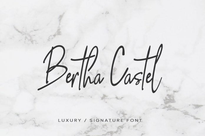 Bertha Castel - Handmade Luxury Font