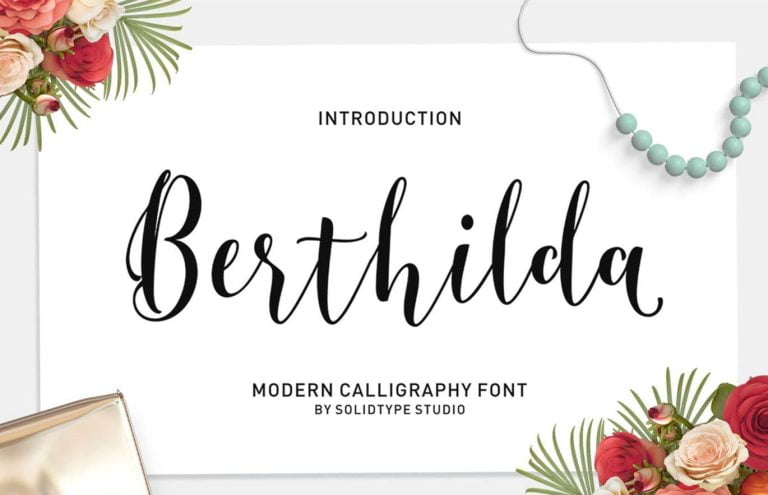 Berthilda Script Font Free Download