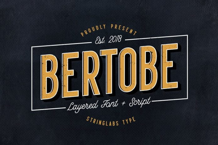 Bertobe - Layered Font