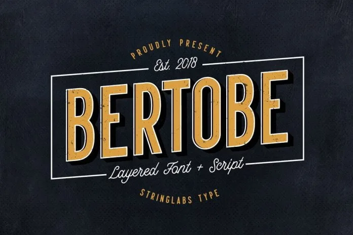 Bertobe - Layered Font