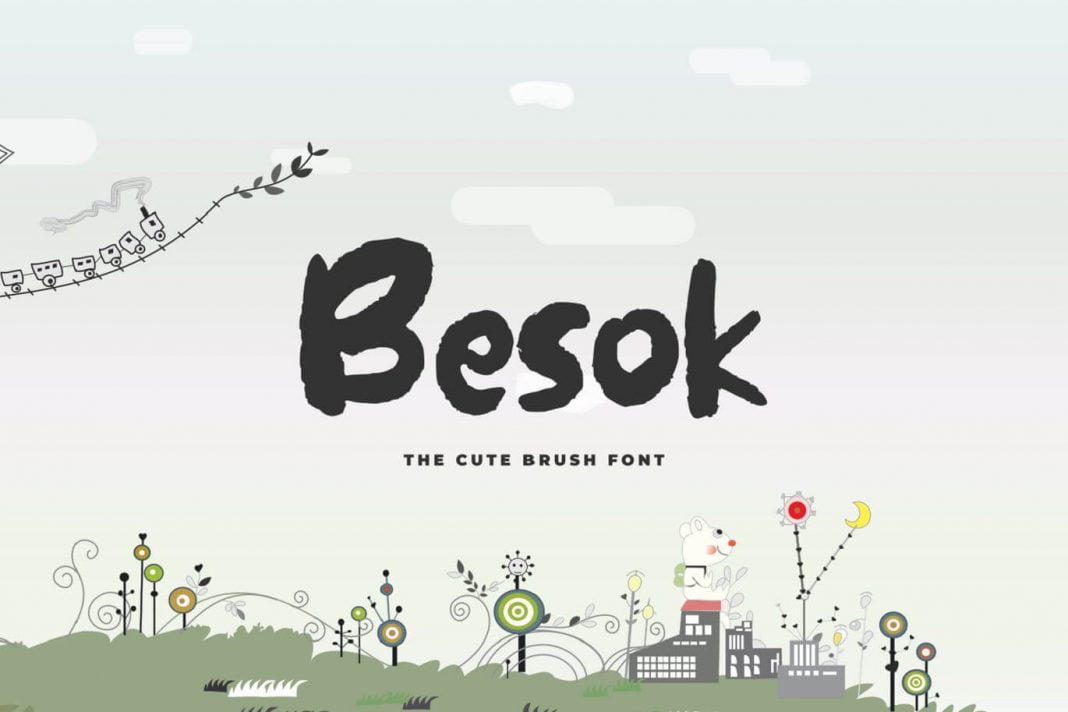 Besok - The Cute Brush Font