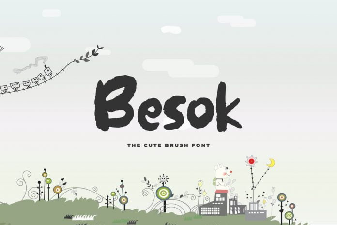 Besok - The Cute Brush Font