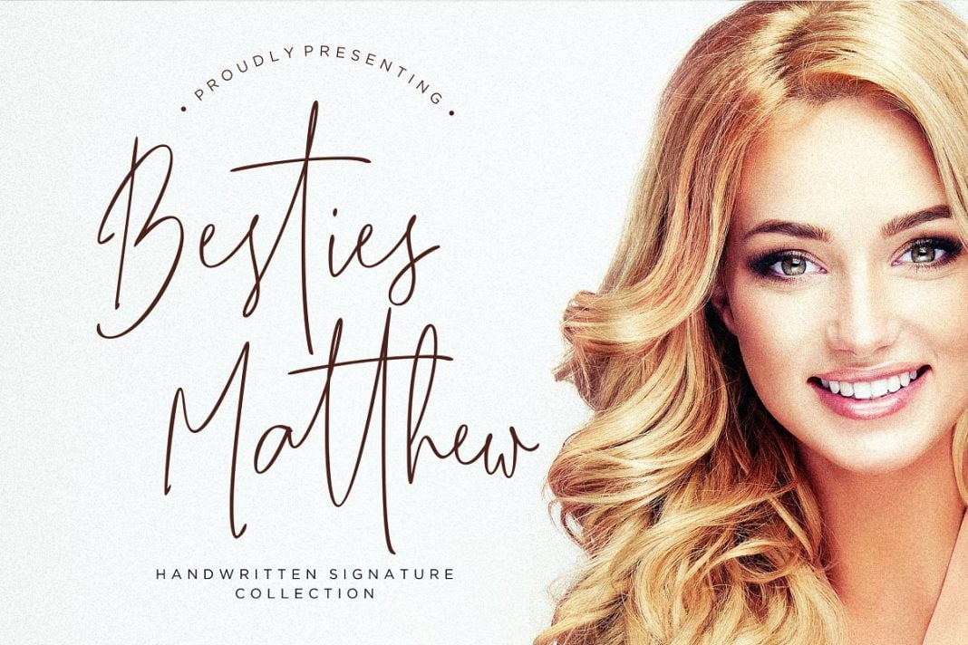 Besties Matthew Signature Font