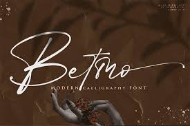 Betmo - Modern Calligraphy Font