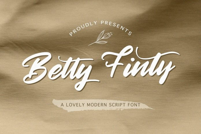 Betty Finty - Modern Script Font