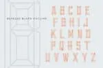 Bevel Block Display Font