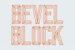Bevel Block Display Font