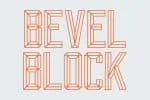 Bevel Block Display Font