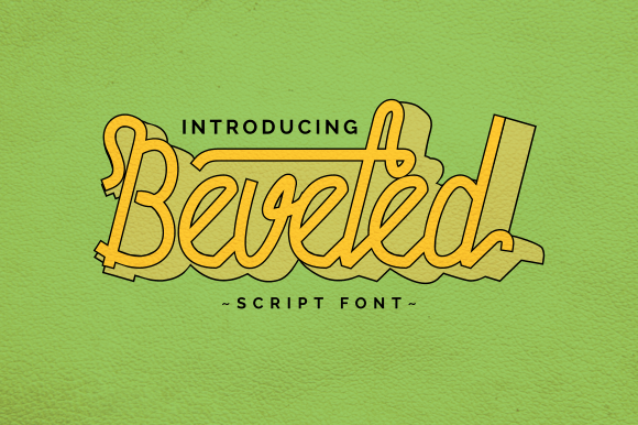 Beveled Font