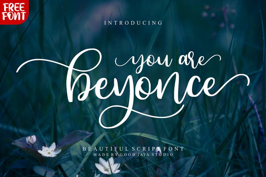 Beyonce Beautiful Script Font