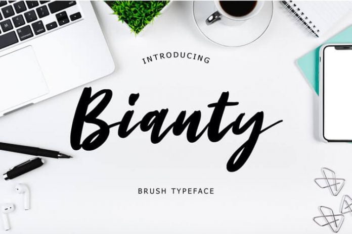 Bianty Brush Typeface