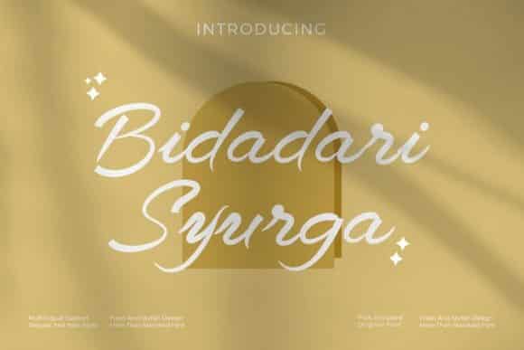 Bidadari Syurga Font
