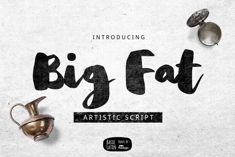 Big Fat Brush Font