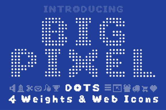 Big Pixel Dots Font