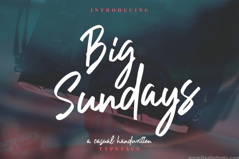 Big Sundays Font Free Download
