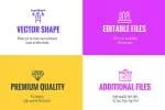 Big collection of flat line icons Font