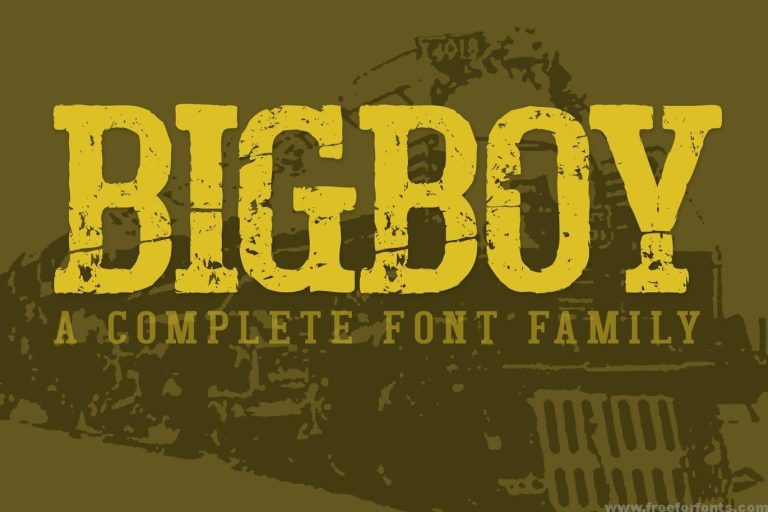 Bigboy Font Free Download