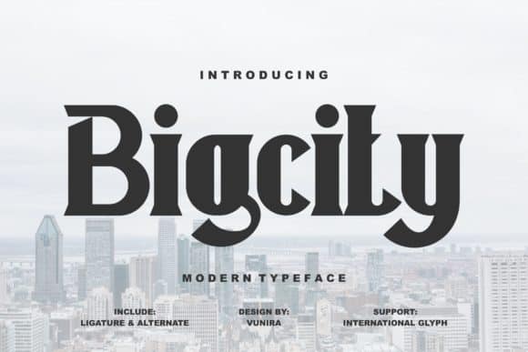Bigcity Font