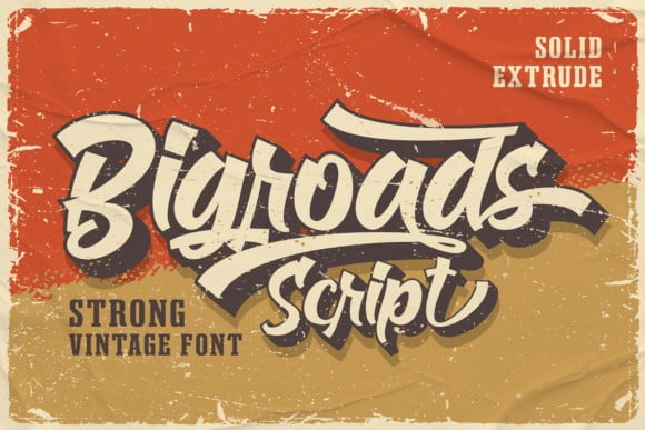 Bigroads Script Font
