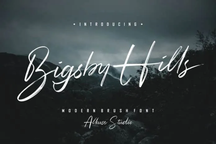 Bigsby Hills Font Bigsby Hills Font