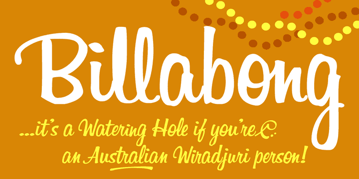 Billabong Font Family