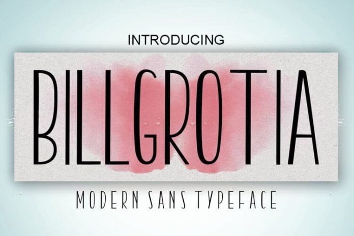 Billgrotia Font