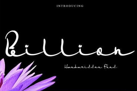 Billion - Handwritten Font