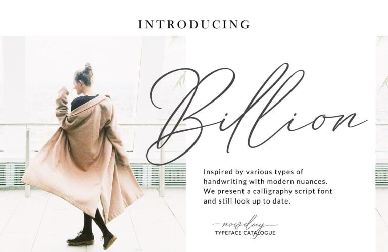 Billion Script + Webfont Free Download