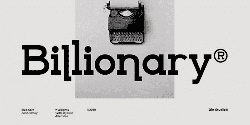 Billionary Font Family Billionary Font Family