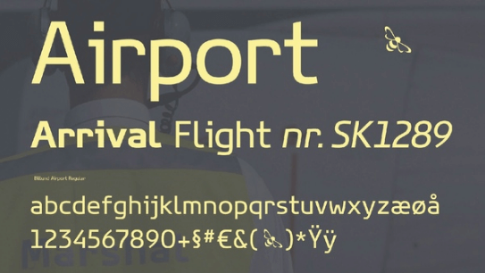 Billund Airport Corporate Font