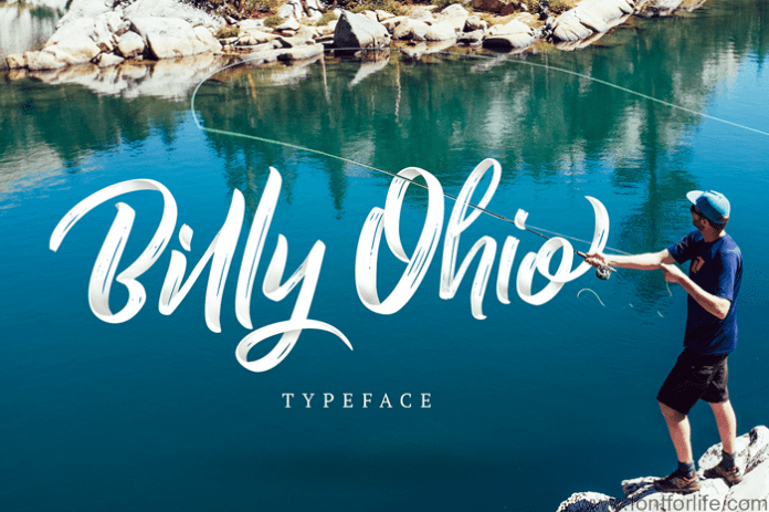 Billy Ohio Brush Font