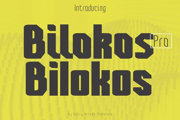 Bilokos Pro Expanded Font