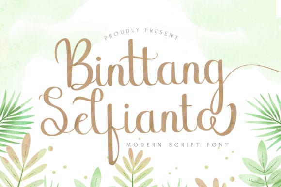 Binttang Selfianto - Script Font