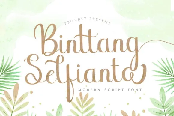 Binttang Selfianto - Script Font