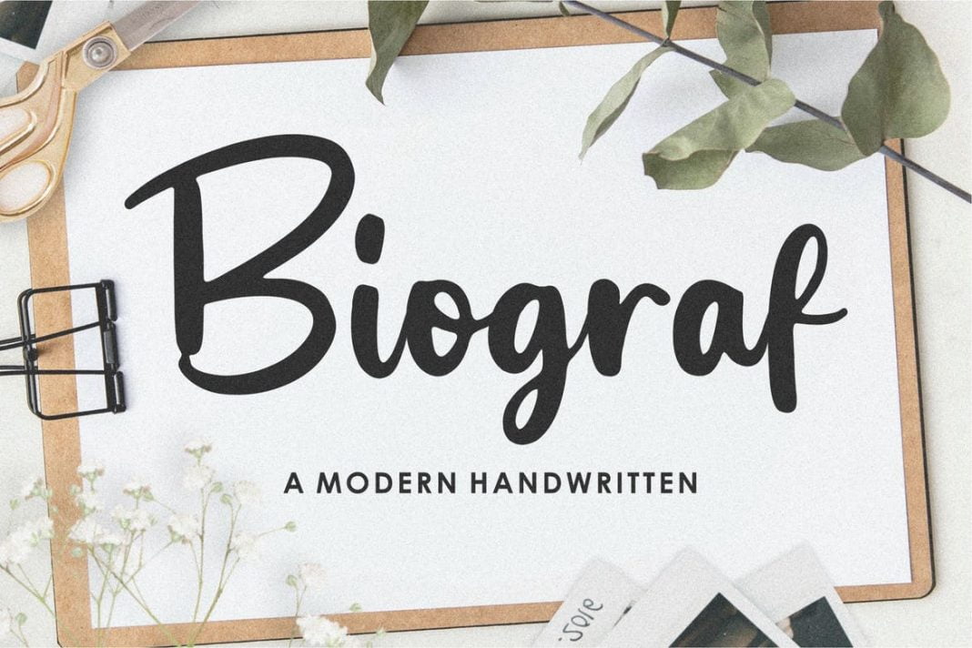Biograf Brush Font