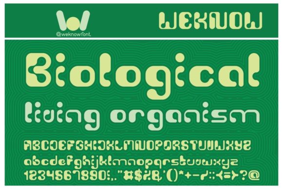 Biological Font