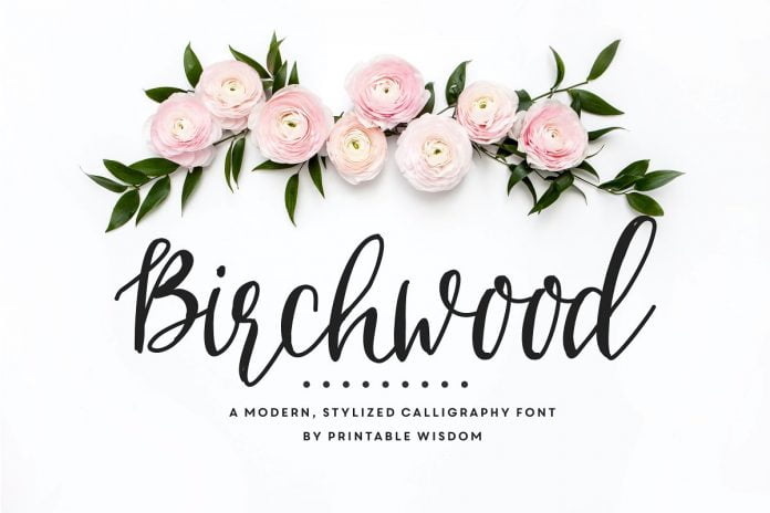 Birchwood Calligraphy Font
