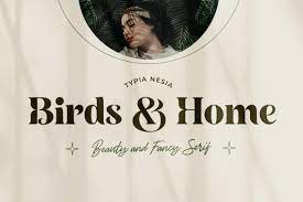 Birds and Home font