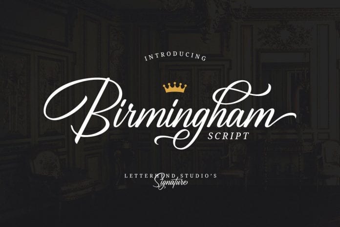 Birmingham - Signature Script Font