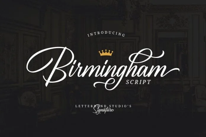 Birmingham - Signature Script Font