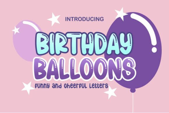 Birthday Balloons Font