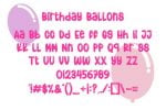 Birthday Balloons Font