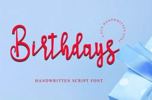 Birthdays Font