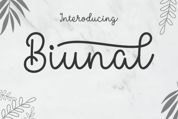 Biunal Font