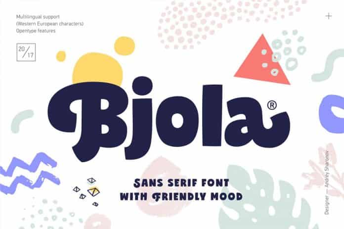 Bjola Sans Serif Font